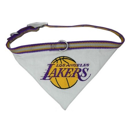 Pets First Los Angeles Lakers Dog Collar Bandana - Large PFLAL4005-0003